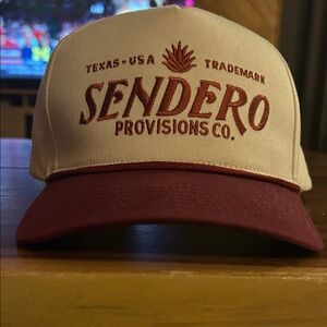 Sendero Provisions Co. Cream and Maroon Hat